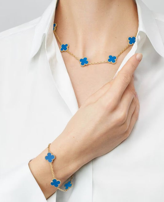 van cleef vintage alhambra bracelet, 5 motifs_1