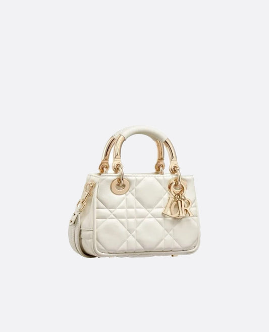 christian dior 95.22 latte white rattan plaid lambskin mini handbag_1