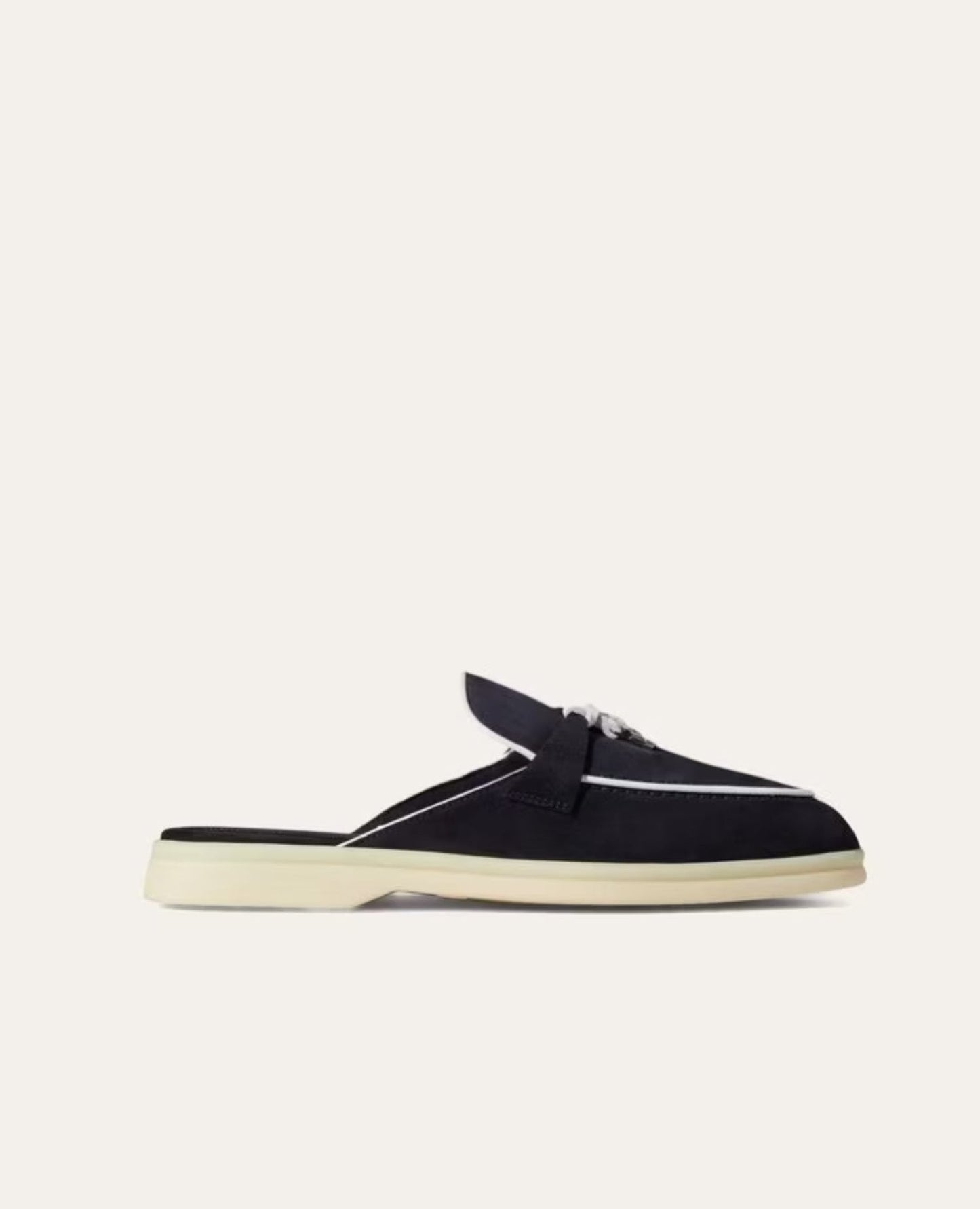loro piana babouche charms walk loafers navy blue_1