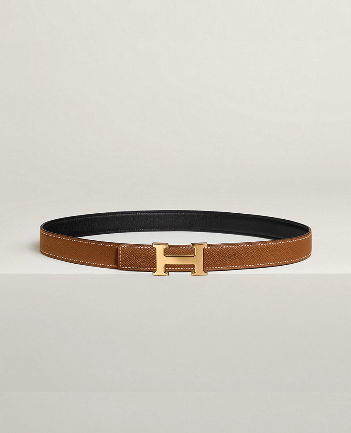 hermès mini h belt buckle & reversible leather strap 24 mm_1