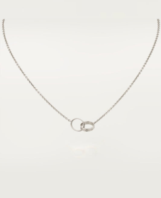 cartier love white gold necklace_1
