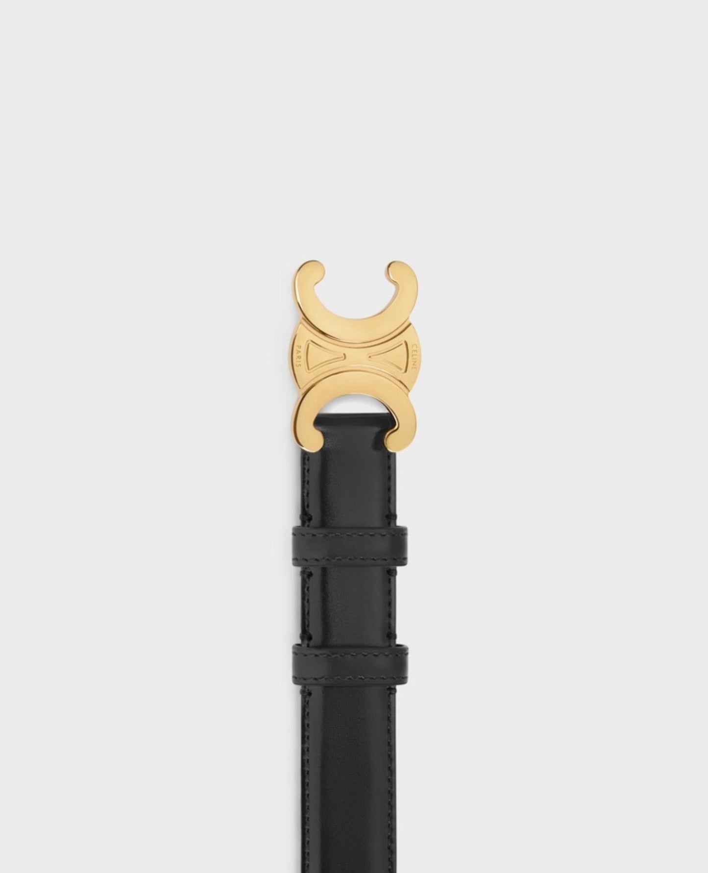 celine medium triomphe belt in taurillon leather_1