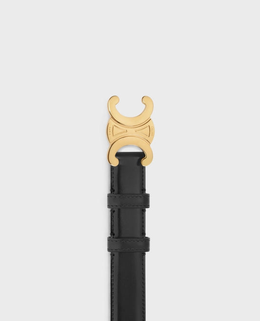 celine medium triomphe belt in taurillon leather_1