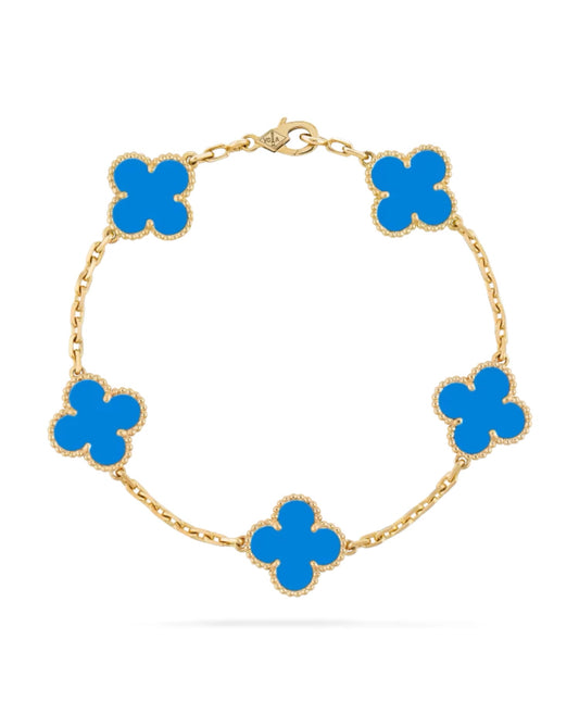 van cleef vintage alhambra bracelet, 5 motifs_1