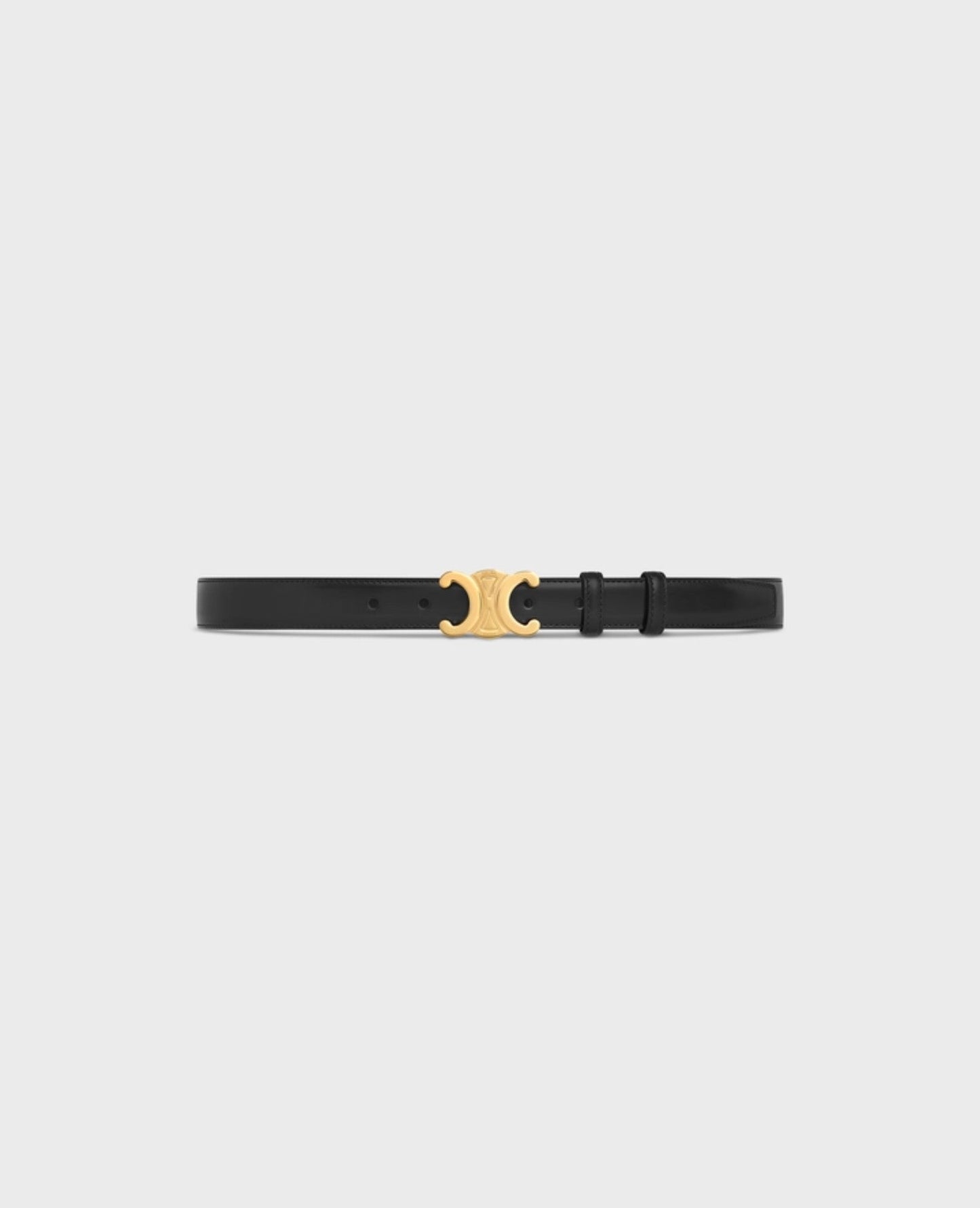 celine medium triomphe belt in taurillon leather_1
