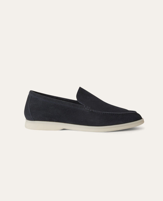 loro piana summer walk loafer navy blue_1