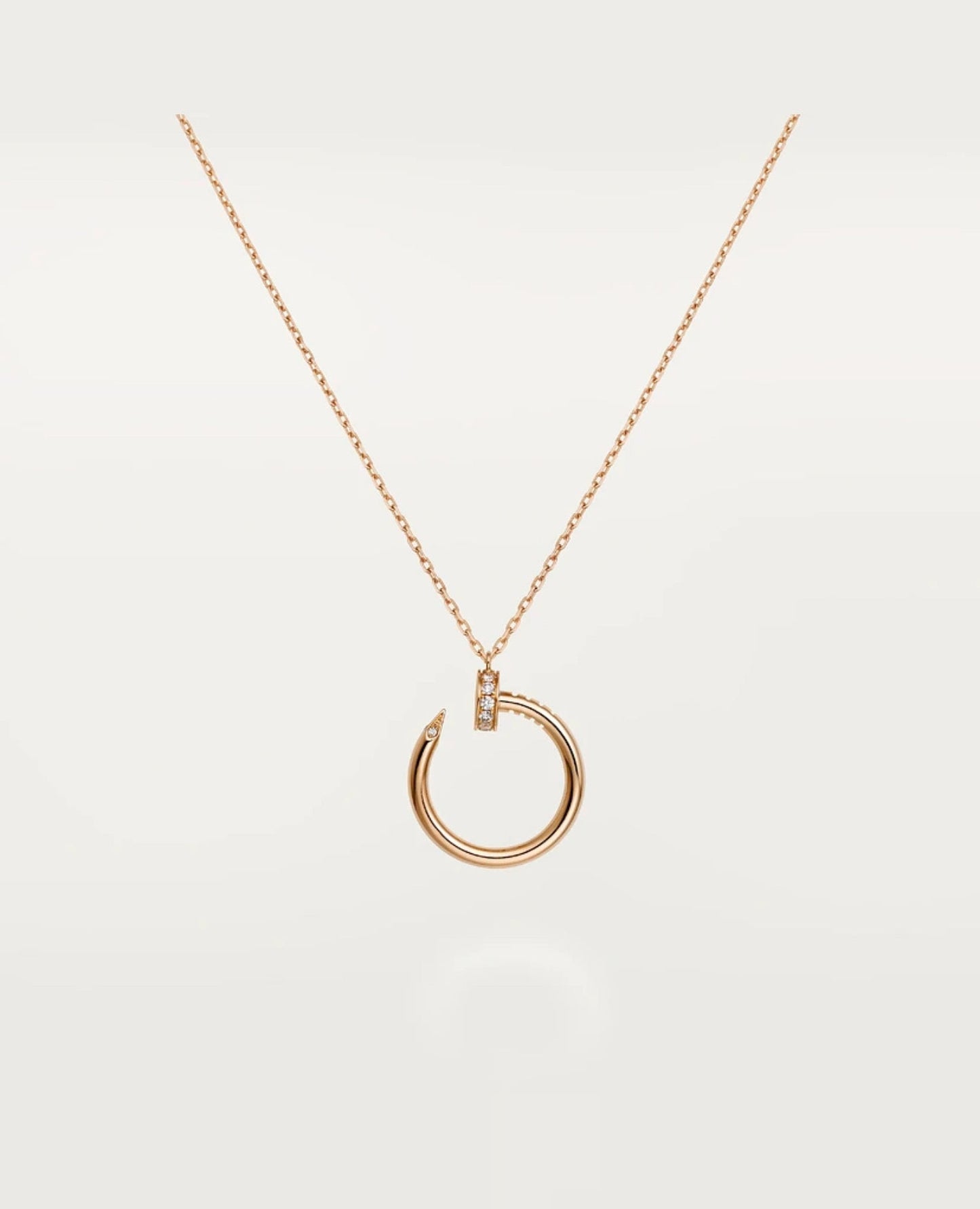 cartier just un clou necklace rose gold_1
