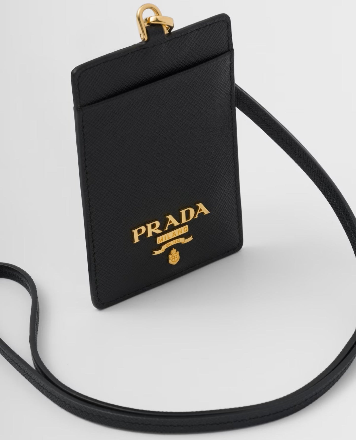 prada saffiano leather badge holder_2
