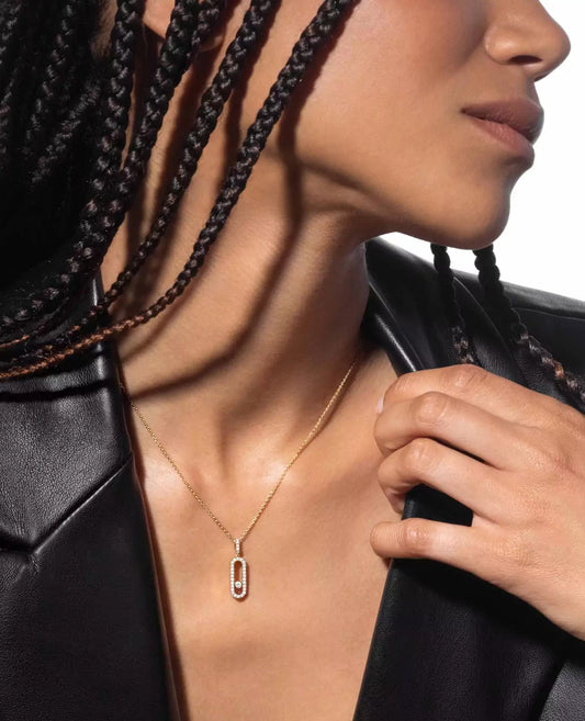 messika move uno pavé lm gold necklace_1