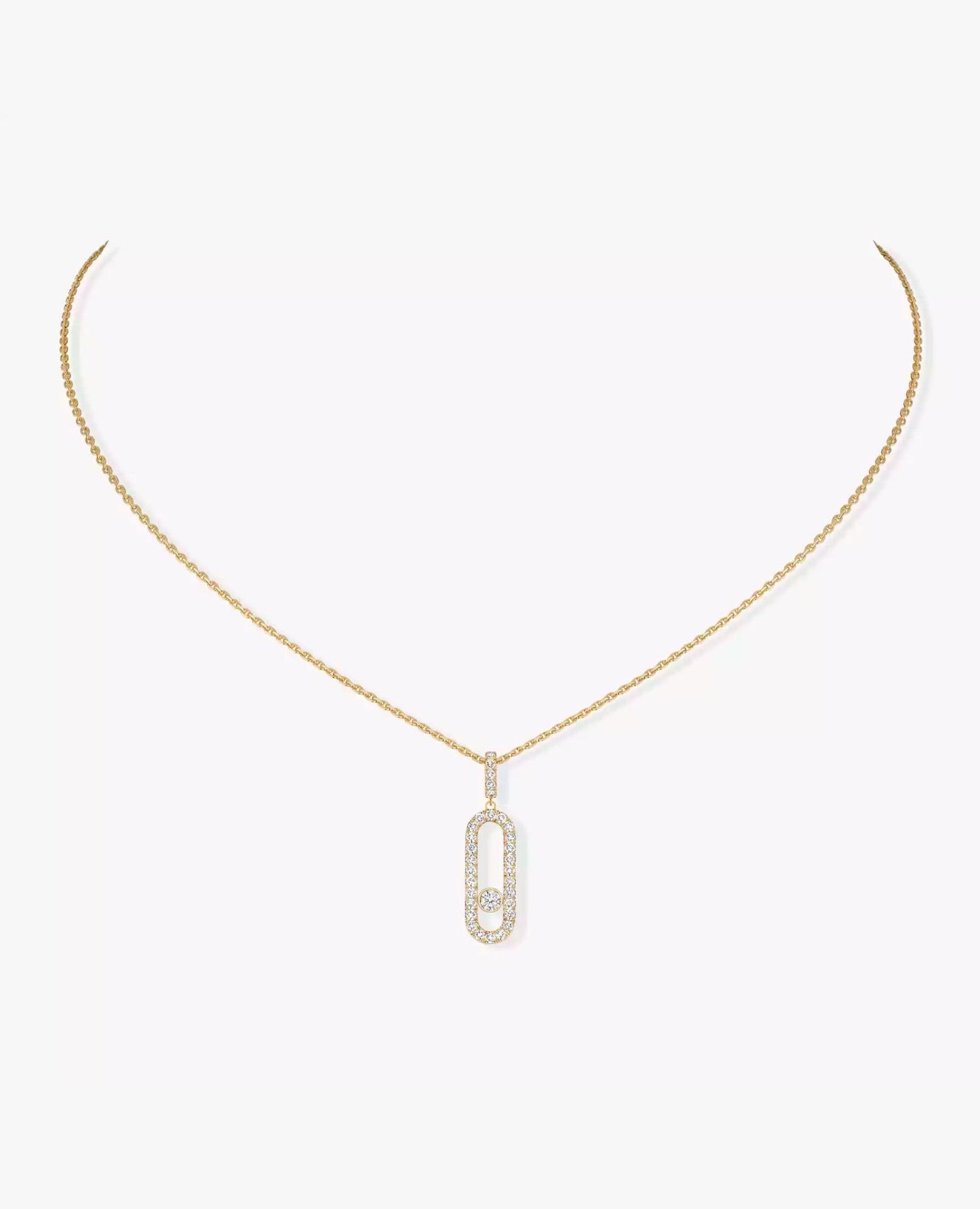 messika move uno pavé lm gold necklace_1