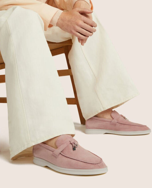 loro piana summer walk pink loafers_1