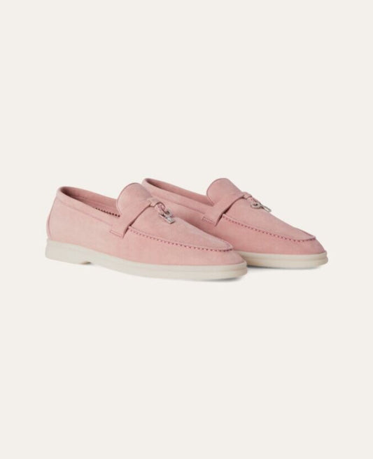 loro piana summer walk pink loafers_1