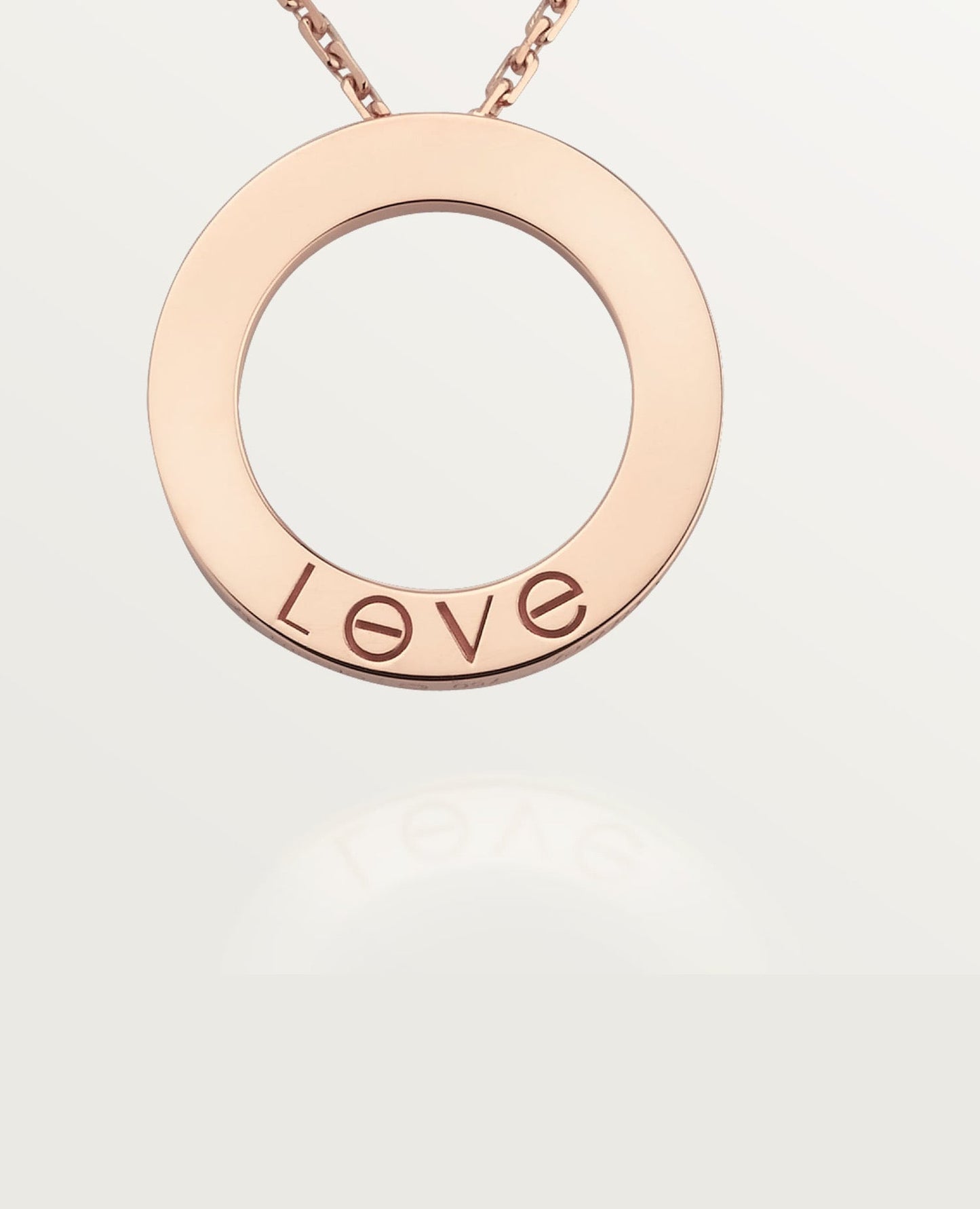 cartier love rose gold necklace, 3 diamonds_1