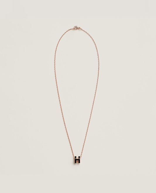 hermès mini pop h pendant rose gold_4