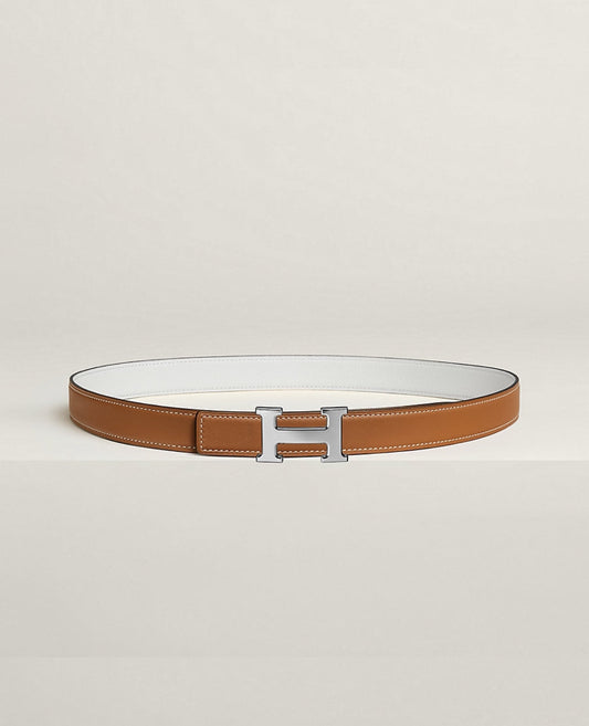 hermès mini h belt buckle & reversible leather strap 24 mm_4