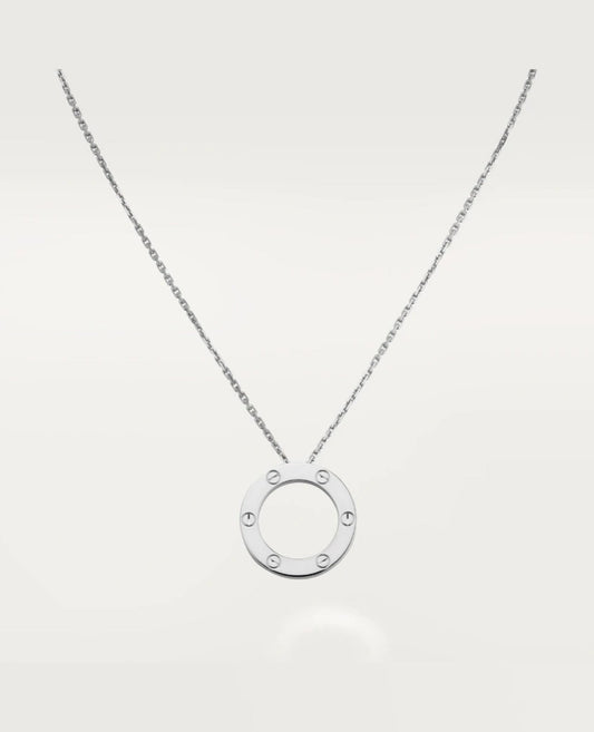 cartier love necklace oro bianco_1