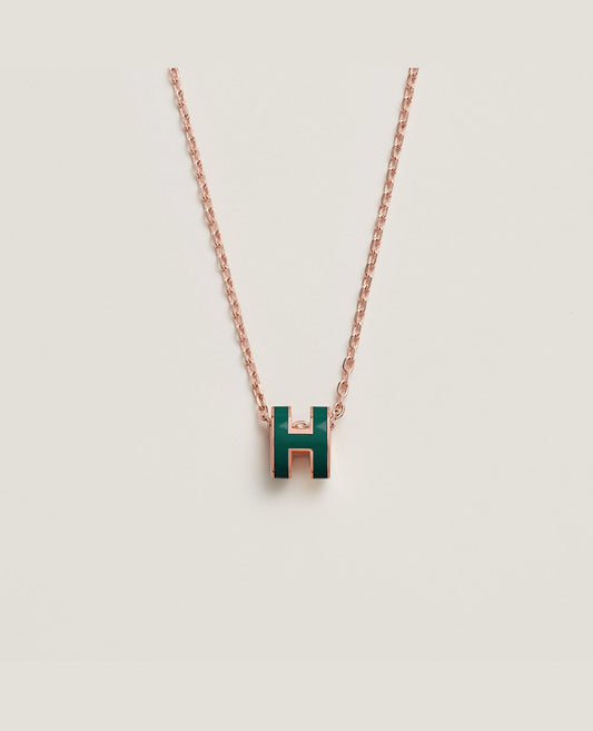 hermès mini pop h pendant rose gold_1