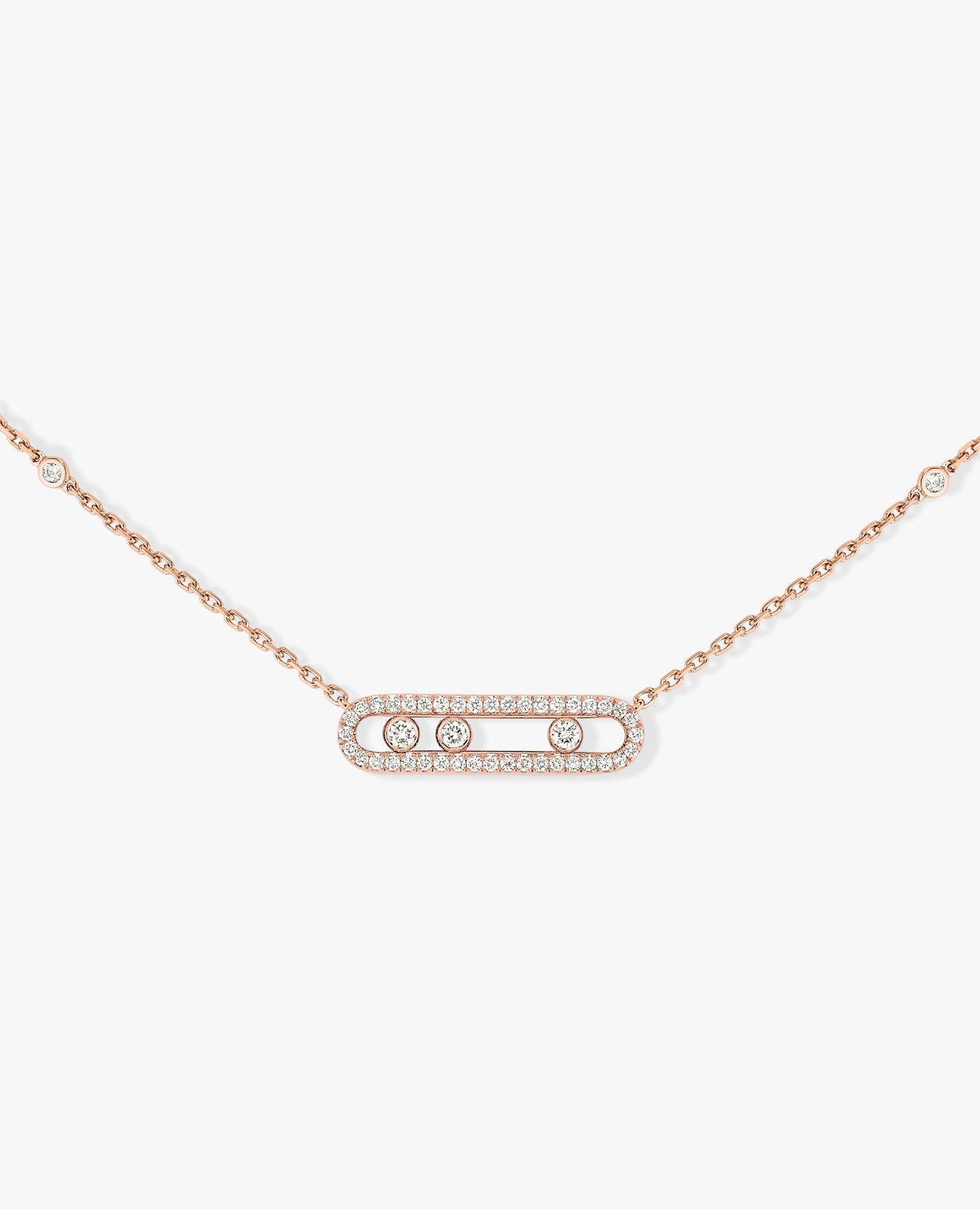 messika baby move pavé rose gold necklace_1