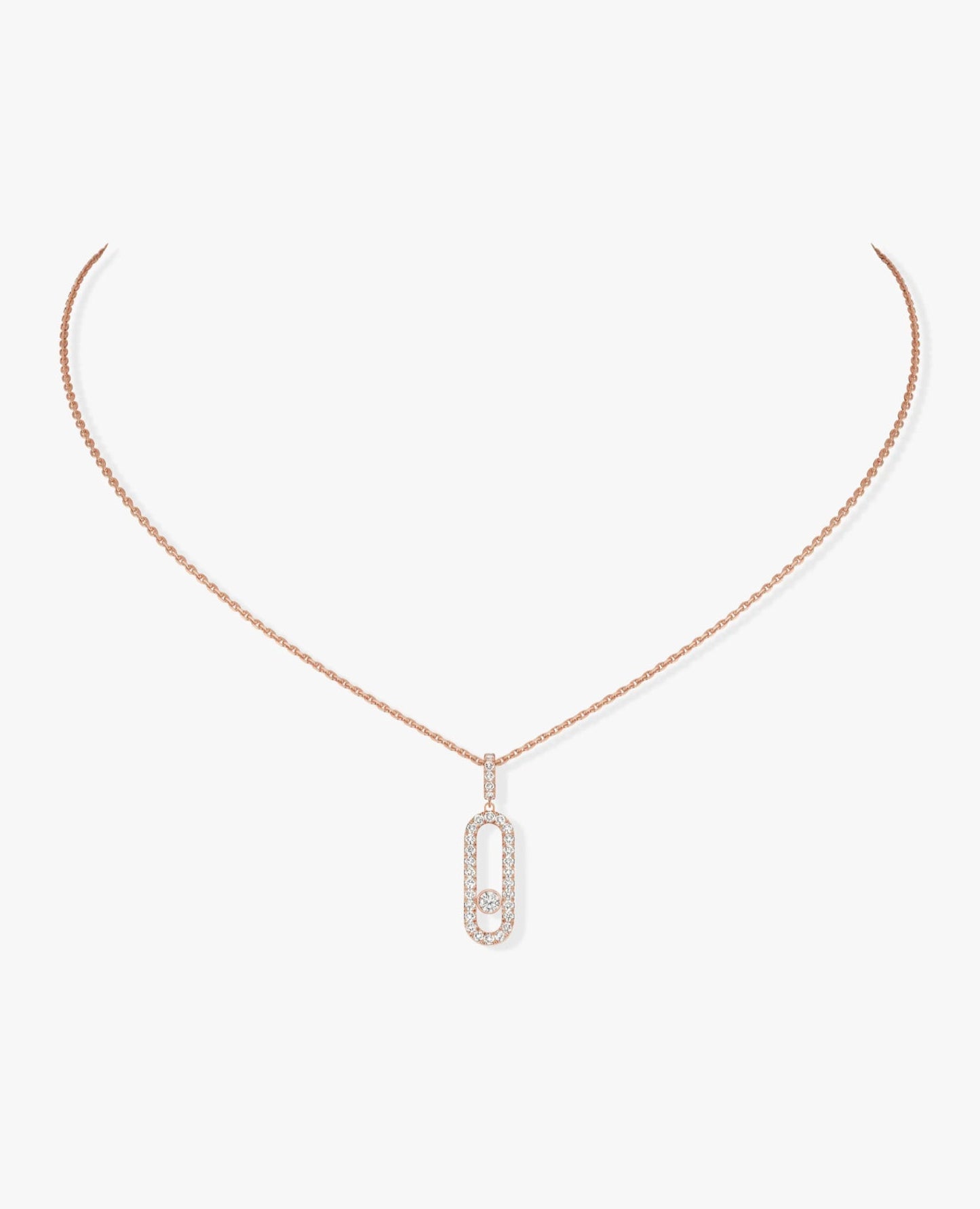 messika move uno pavé lm rose gold necklace_1