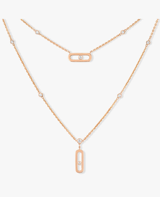 messika move uno 2 rows rose gold necklace_1
