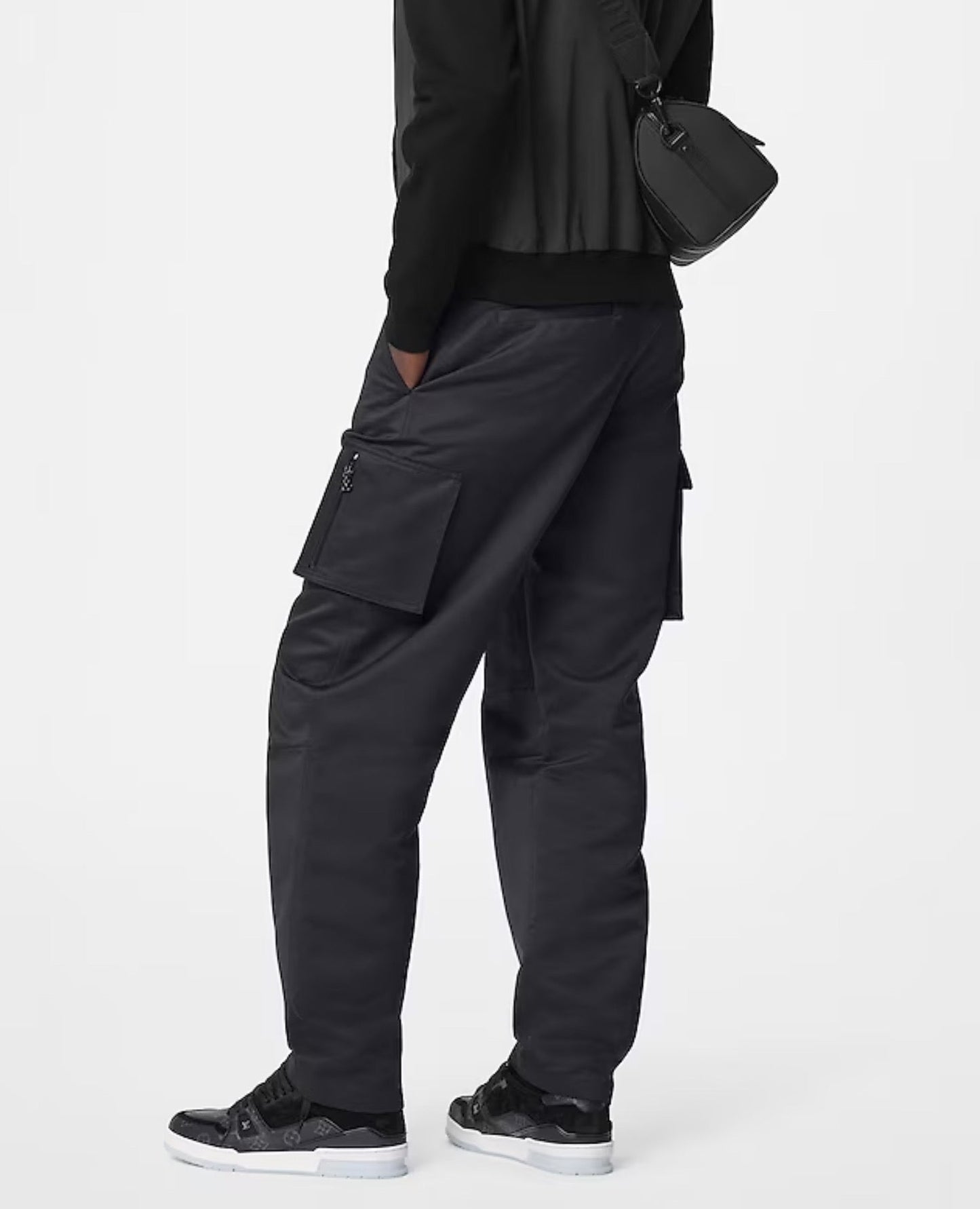 louis vuitton trainer sneaker ‘black monogram’_1