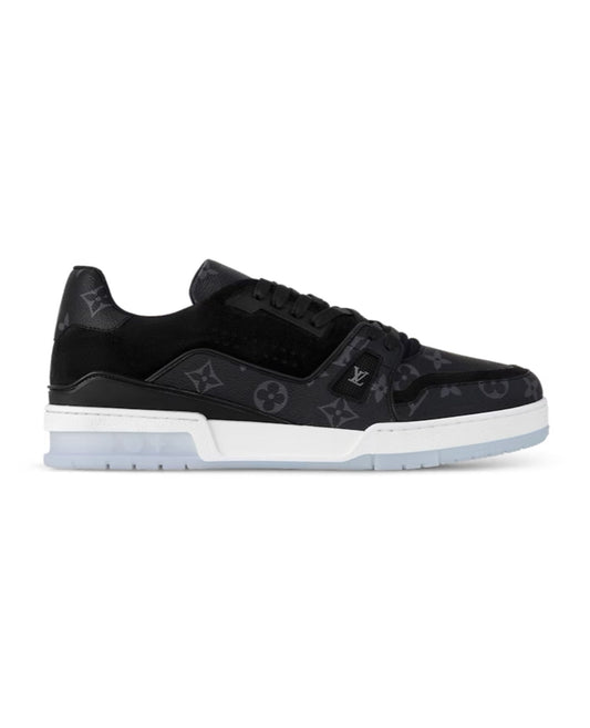 louis vuitton trainer sneaker ‘black monogram’_1
