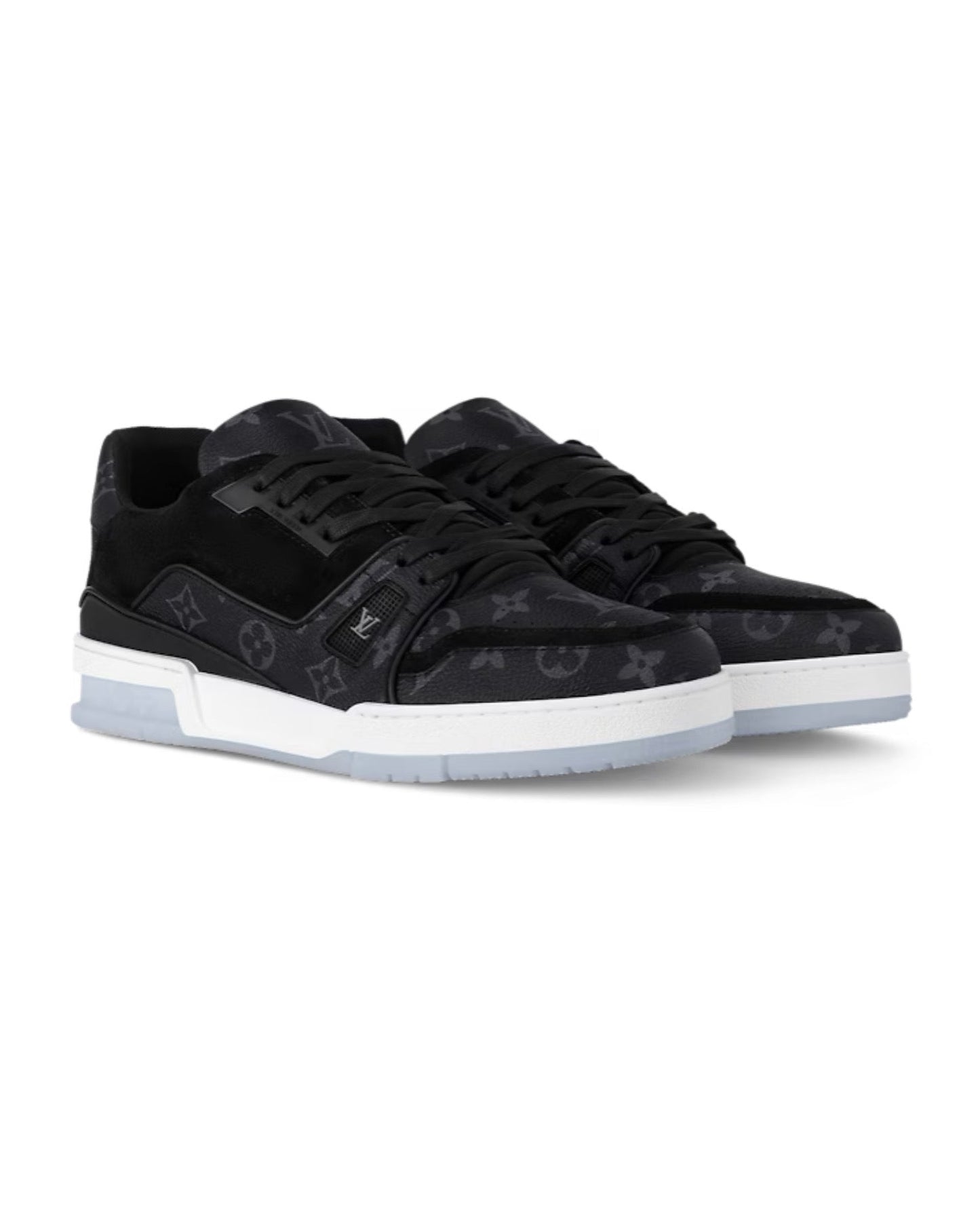 louis vuitton trainer sneaker ‘black monogram’_1
