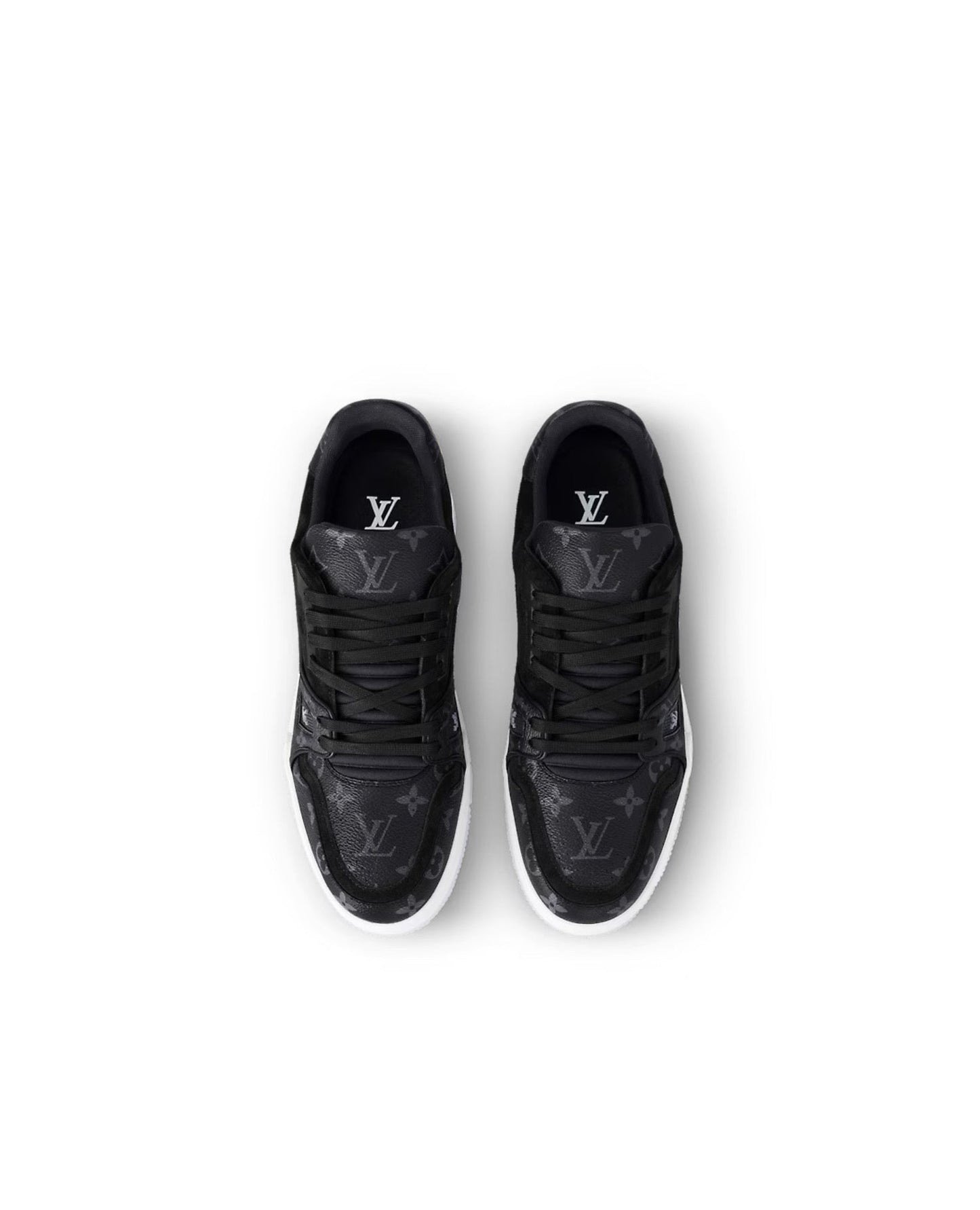 louis vuitton trainer sneaker ‘black monogram’_1