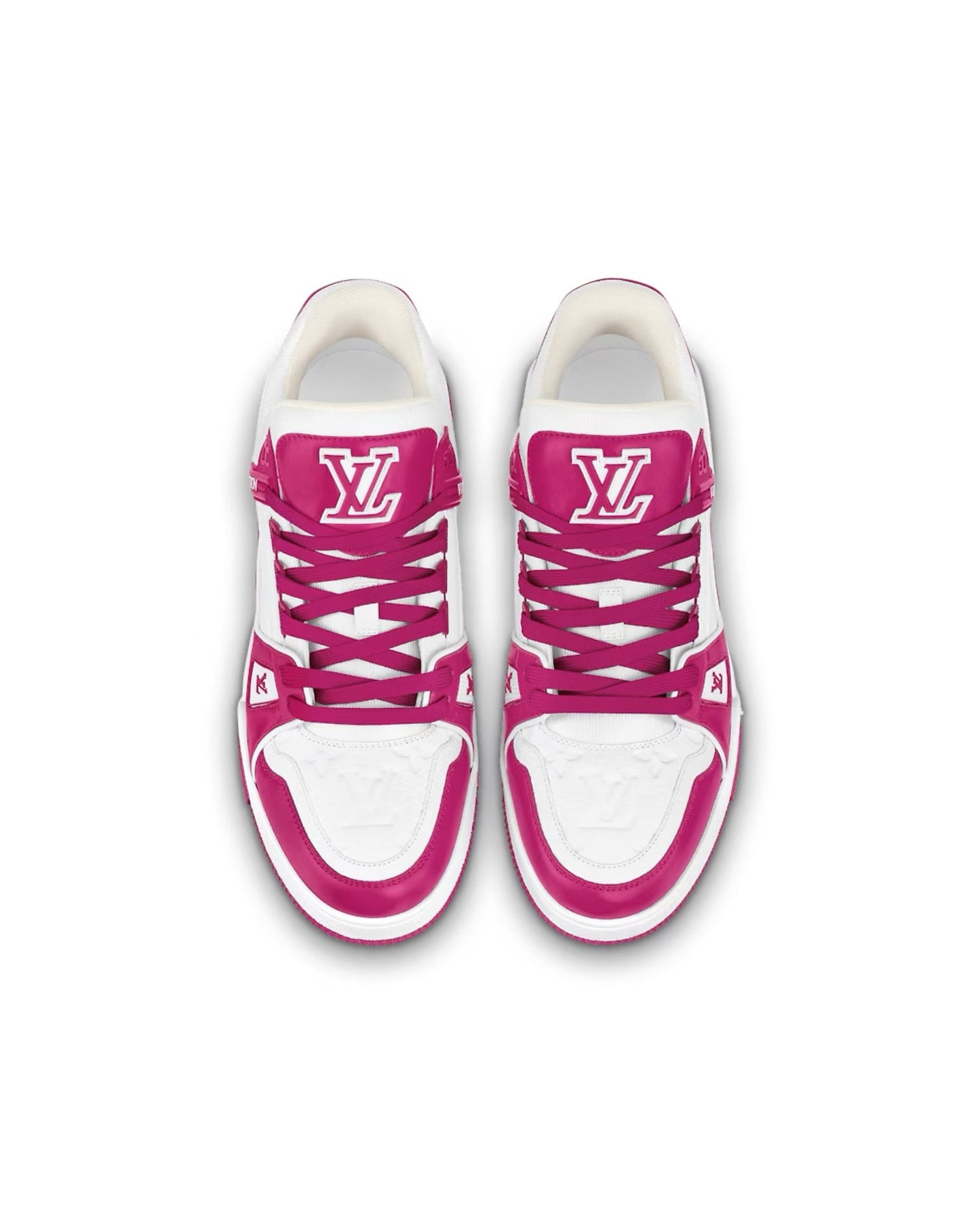 louis vuitton trainer sneaker ‘rose red’_1
