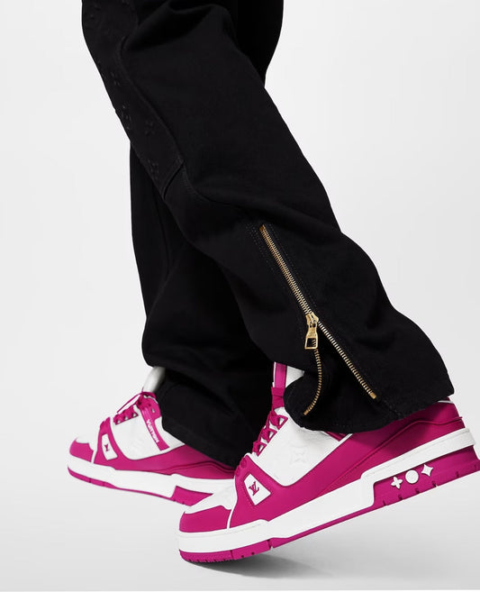 louis vuitton trainer sneaker ‘rose red’_1