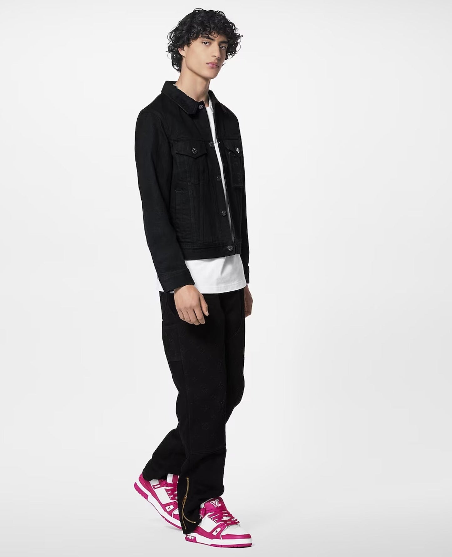 louis vuitton trainer sneaker ‘rose red’_1