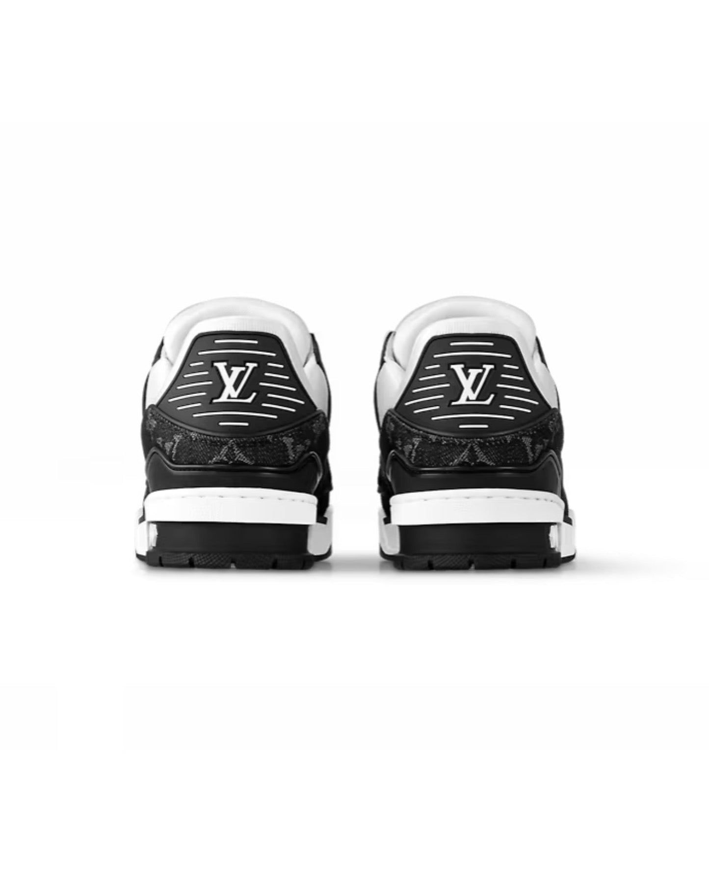 louis vuitton trainer sneaker ‘black white’_1
