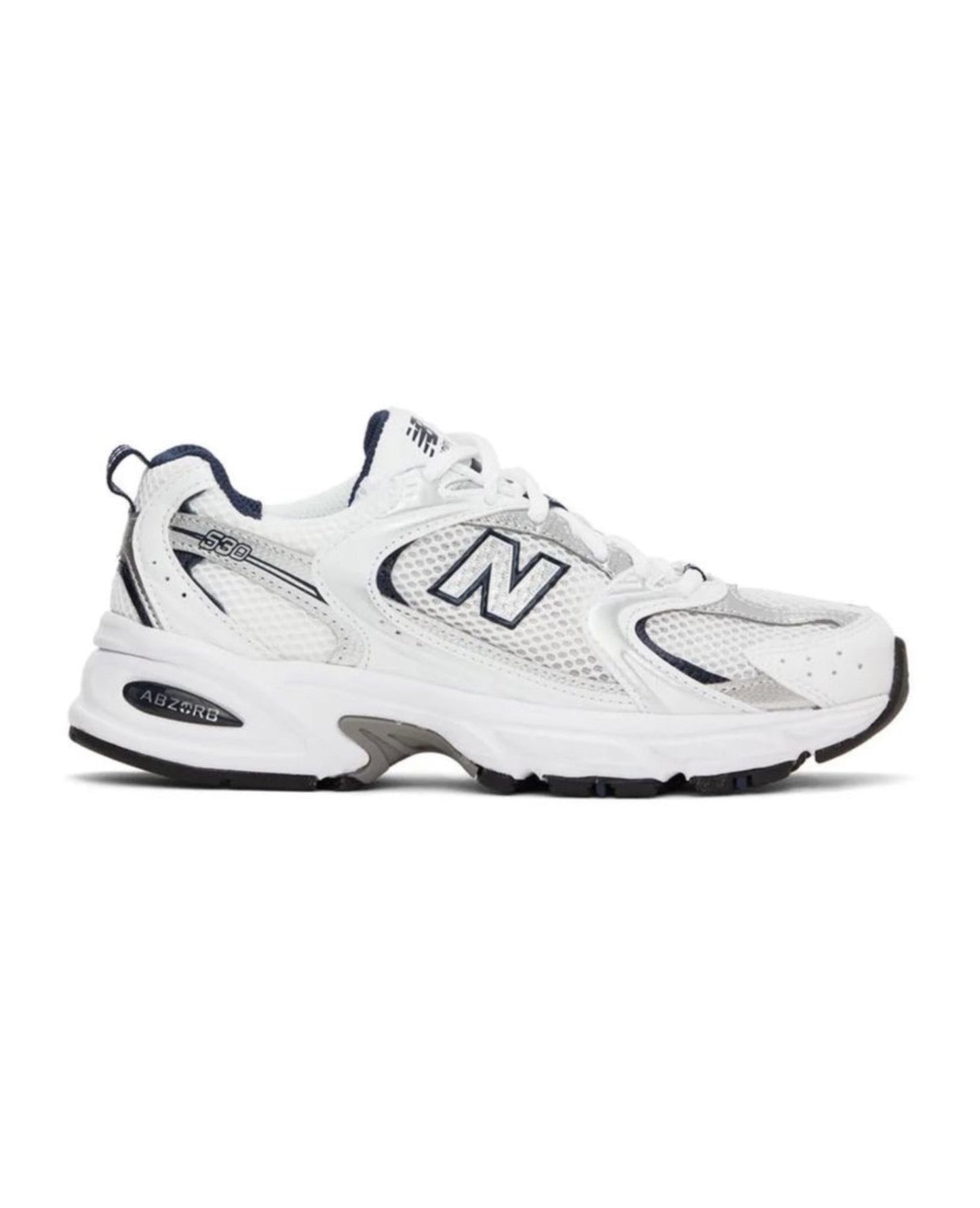 new balance 530 white silver navy_1