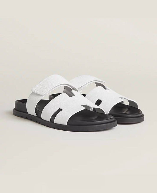 hermès chypre men's sandal white_1