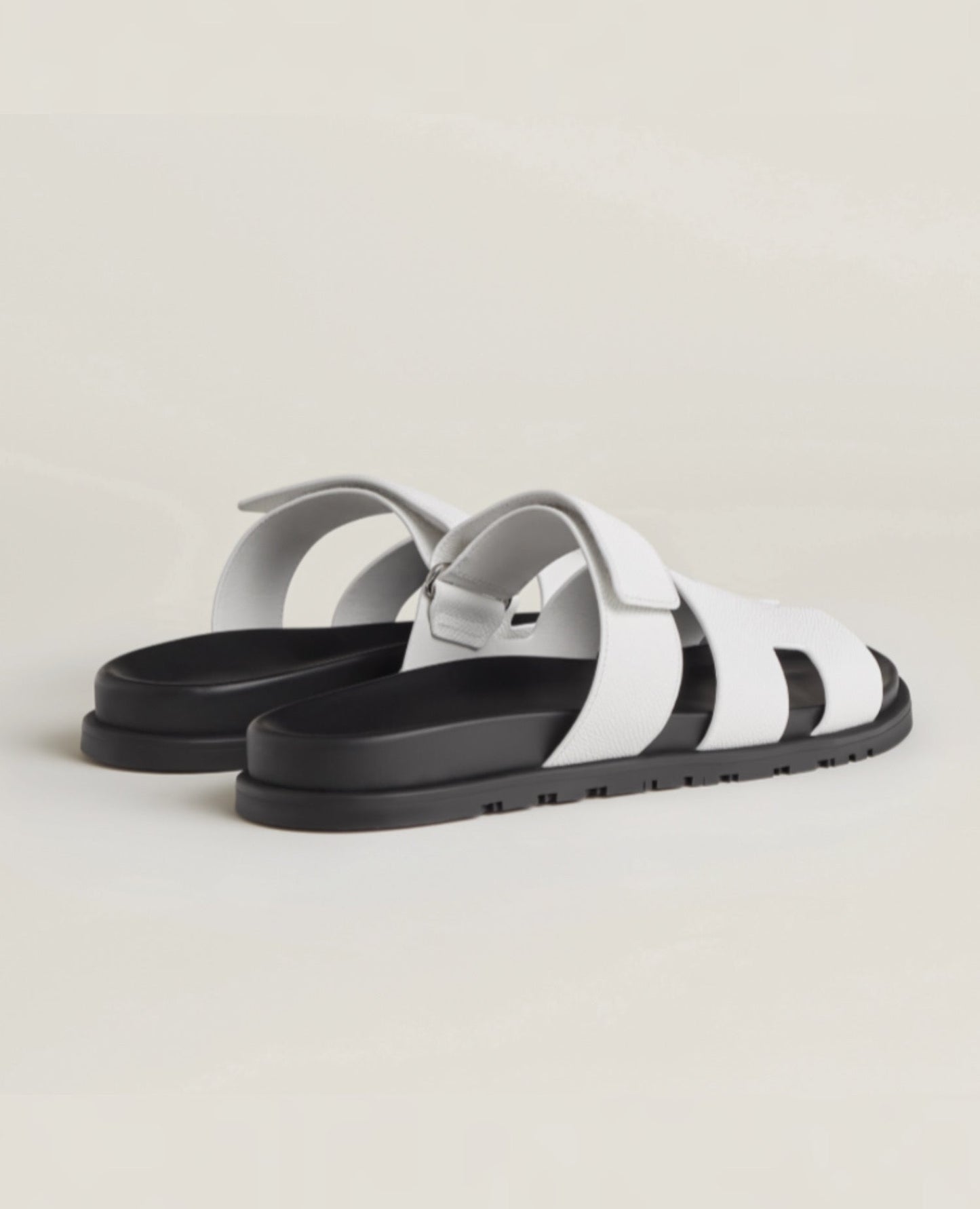 hermès chypre men's sandal white_1